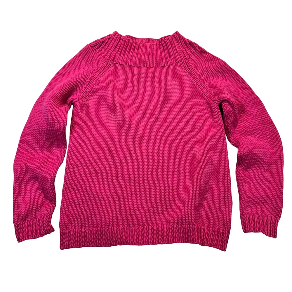 Lauren Ralph Lauren Sweater Women S Pink Shaker Knit Mock Neck Preppy Classic